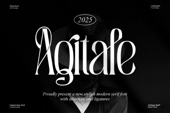 Agitafe: A Graceful Serif Font for Elegant Handmade Projects