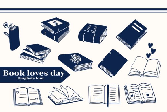 Book Loves Day: A Sketched Dingbats Font for Crafters