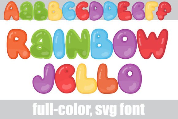 Bringing Vibrancy to Design with Rainbow Jello Font