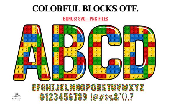 Colorful Blocks: A Vibrant Font for Creative Campaigns