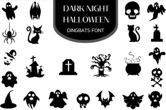 Dark Night Halloween Font for Spooky Editorial Design