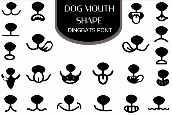 Dog Mouth Shape: A Playful Dingbats Font Guide