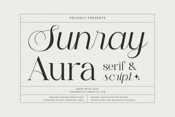 Elevating Brand Identity with Sunray Aura Duo Font