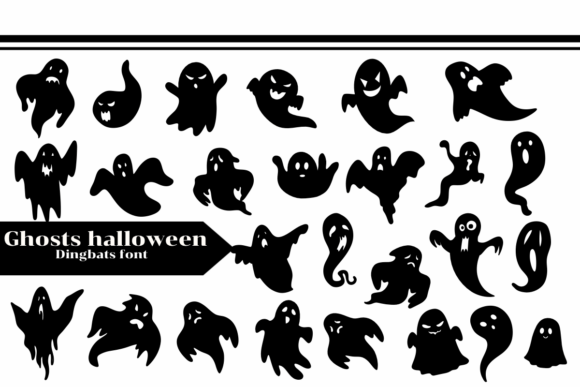 Ghosts Halloween Font for Spooky Editorial Design