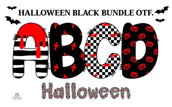 Halloween Black Bundle Font for Editorial Design