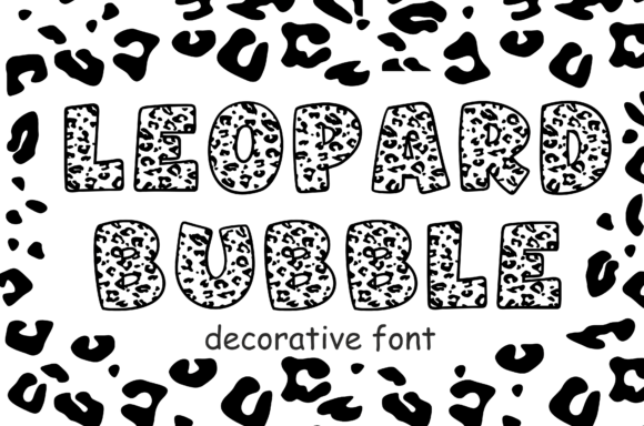 Leopard Bubble Font: Playful Decorative Type for Web Design