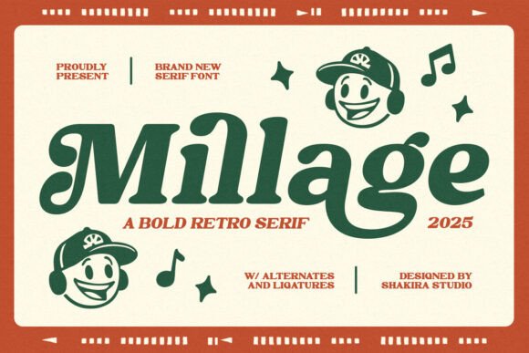 Millage: A Retro Serif Typeface for Modern Web Design