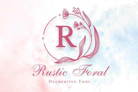 Rustic Floral: A Charming Font for Elegant Editorial Design